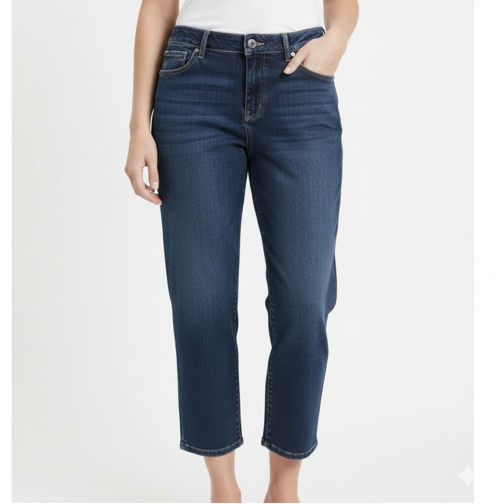 W62 Signature Fit Relaxed Jeans Blue Cropped 12